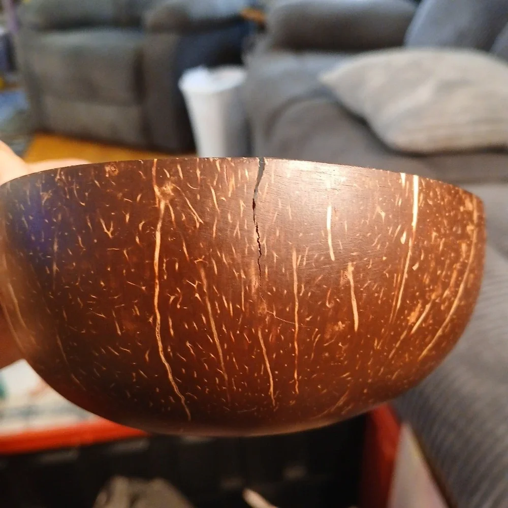 Coconut Shell Abaloni Mosaic Bowl Home Decor Candy Dish Gift 5.25